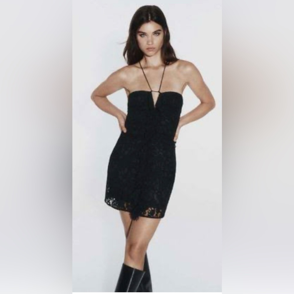NWT Zara Draped Mini Dress